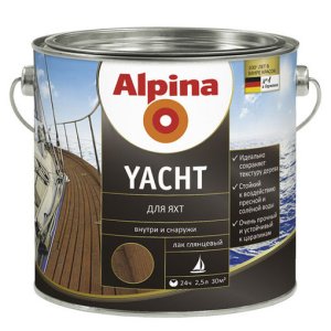 Лак яхтный алкидный Alpina Yacht