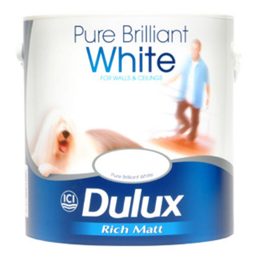 Краска ослепительно белая Dulux матовая