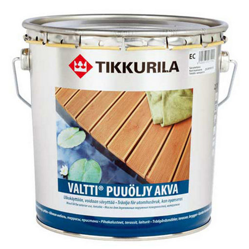 Масло для дерева Тиккурила Валти Аква Пууели, Tikkurila Valtti Puuoljy Akva